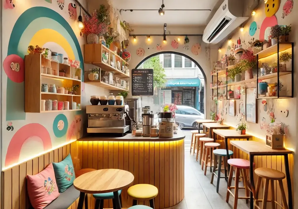 desain coffee shop aesthetic