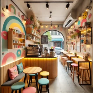 desain coffee shop aesthetic