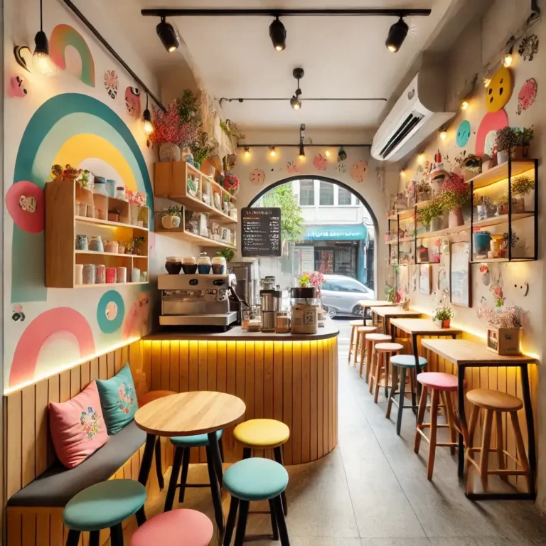 desain coffee shop aesthetic