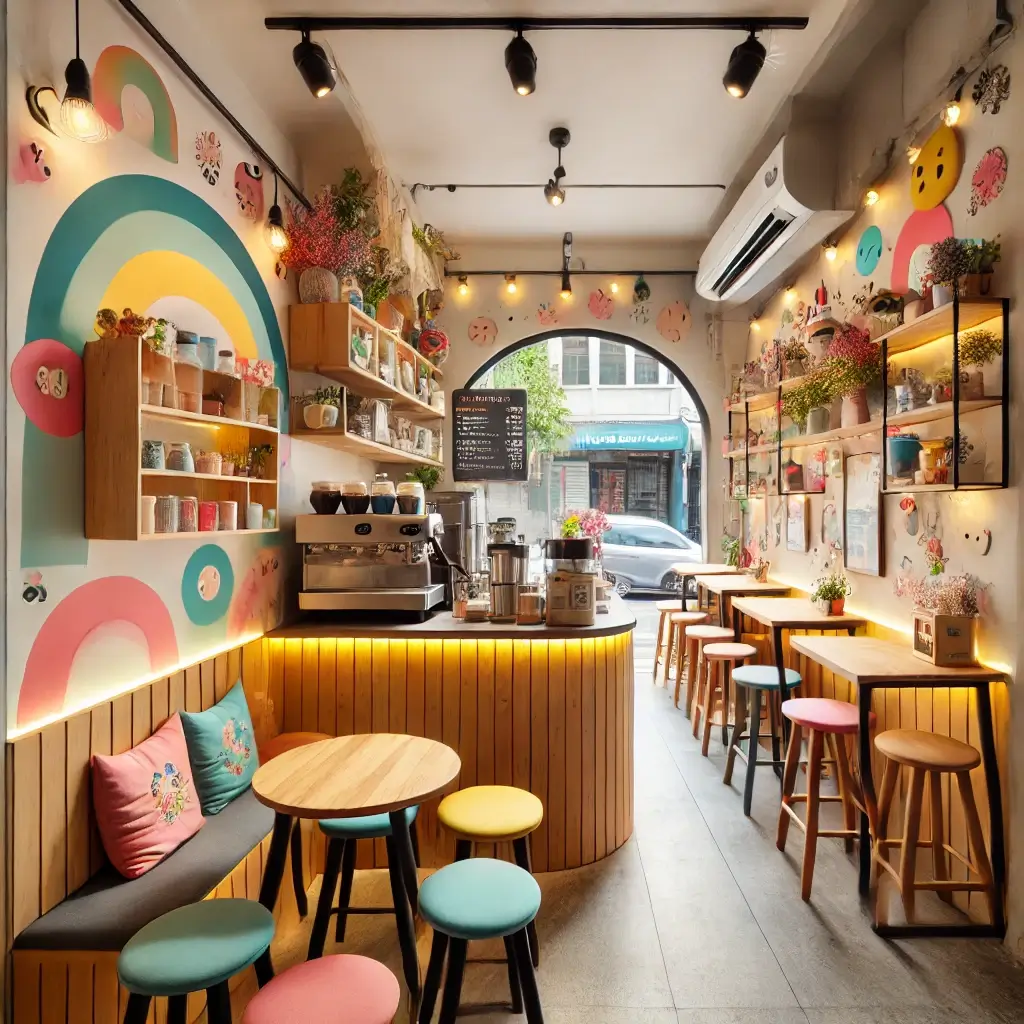 desain coffee shop aesthetic